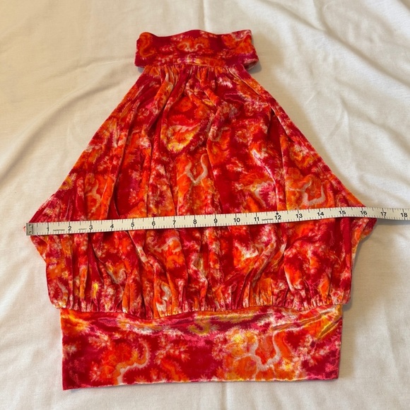 Free People XS Take A Break Velvet Halter Top Sleeveless~ Festive Party - Picture 3 of 8